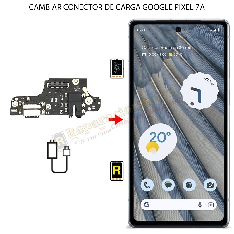 Cambiar Conector de Carga Google Pixel 7A