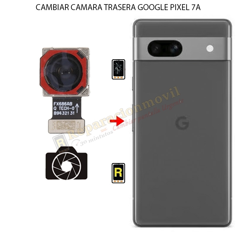 Cambiar Cámara Trasera Google Pixel 7A