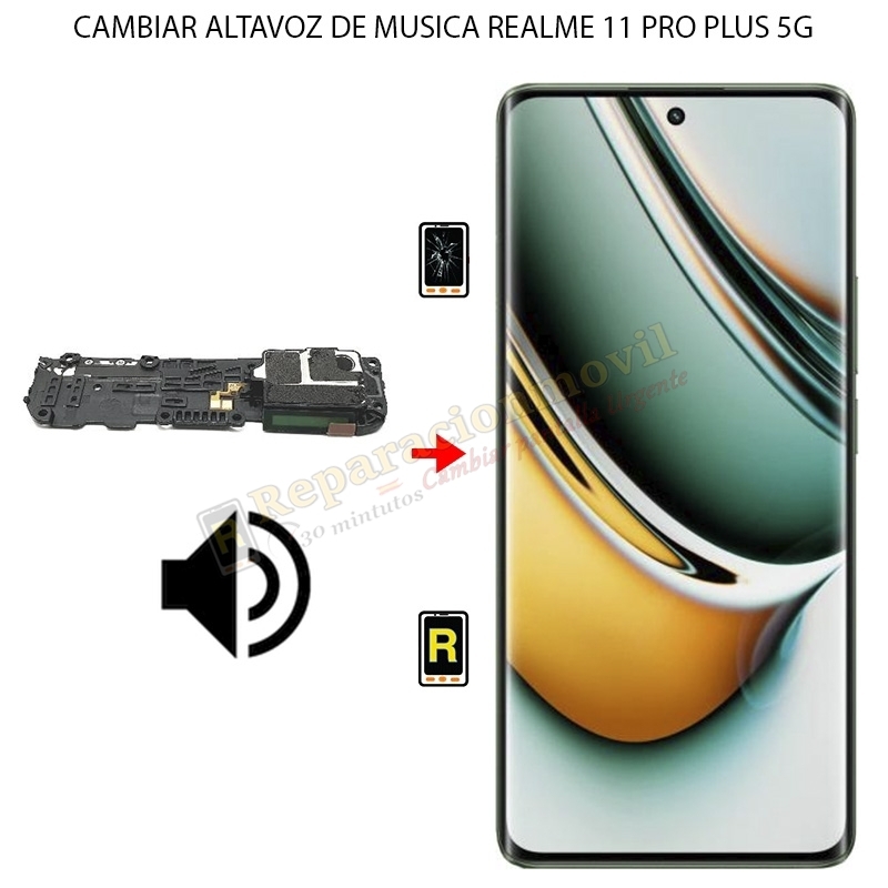 Cambiar Altavoz de Música Realme 11 Pro Plus 5G