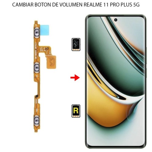 Cambiar Botón de Volumen Realme 11 Pro Plus 5G
