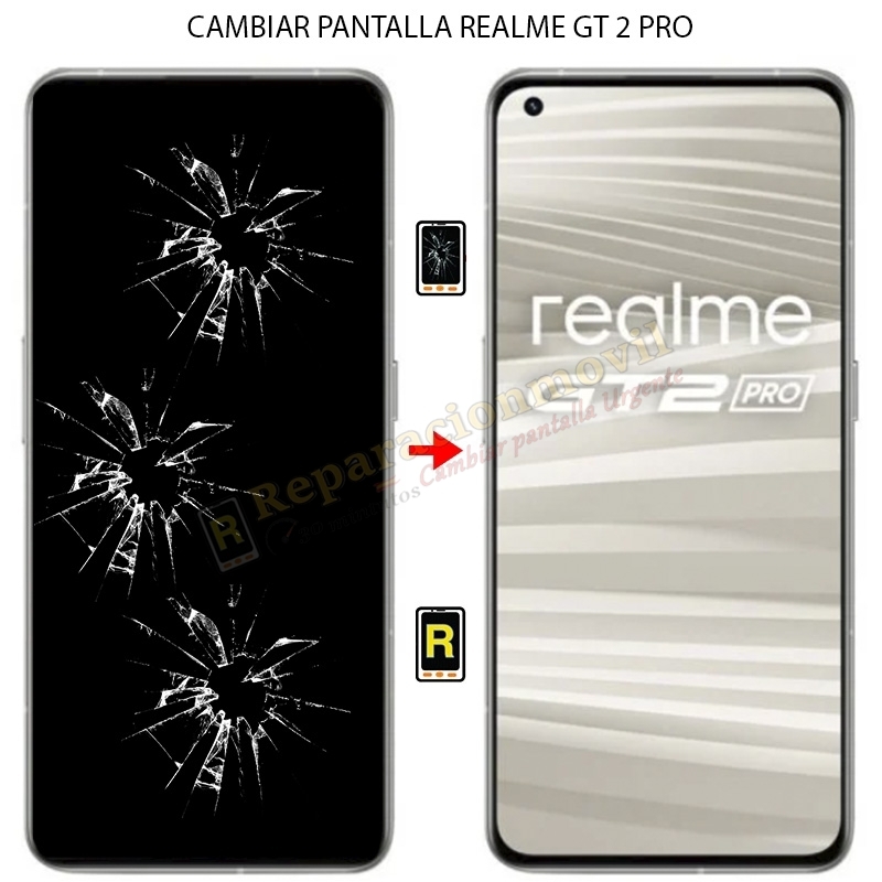 Cambiar Pantalla Realme GT 2 Pro Original con Marco