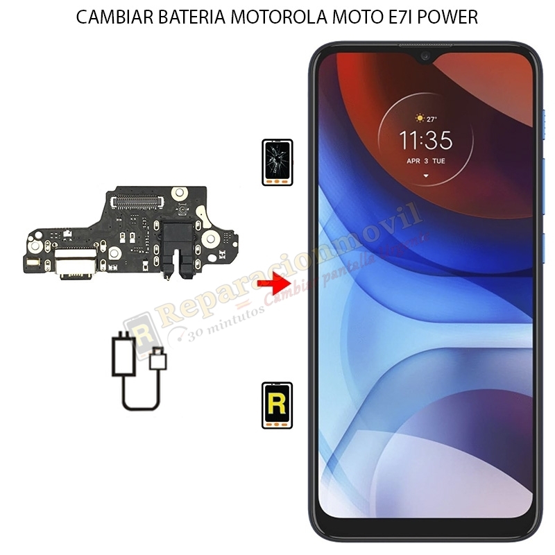 Cambiar Conector de Carga Motorola Moto E7i Power