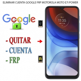 Eliminar Contraseña y Cuenta Google Motorola Moto E7i Power