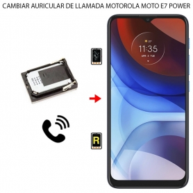 Cambiar Auricular de Llamada Motorola Moto E7 Power