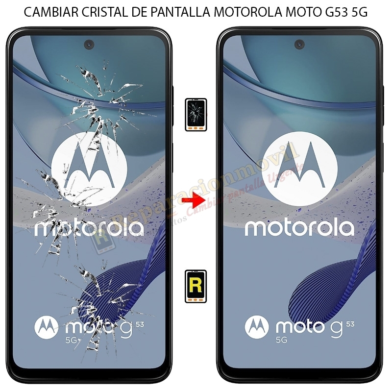 Cambiar Cristal de Pantalla Motorola Moto G53 5G