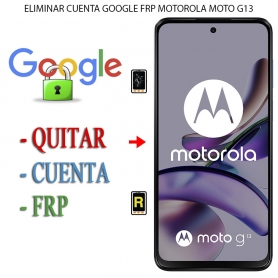 Eliminar Contraseña y Cuenta Google Motorola Moto G13