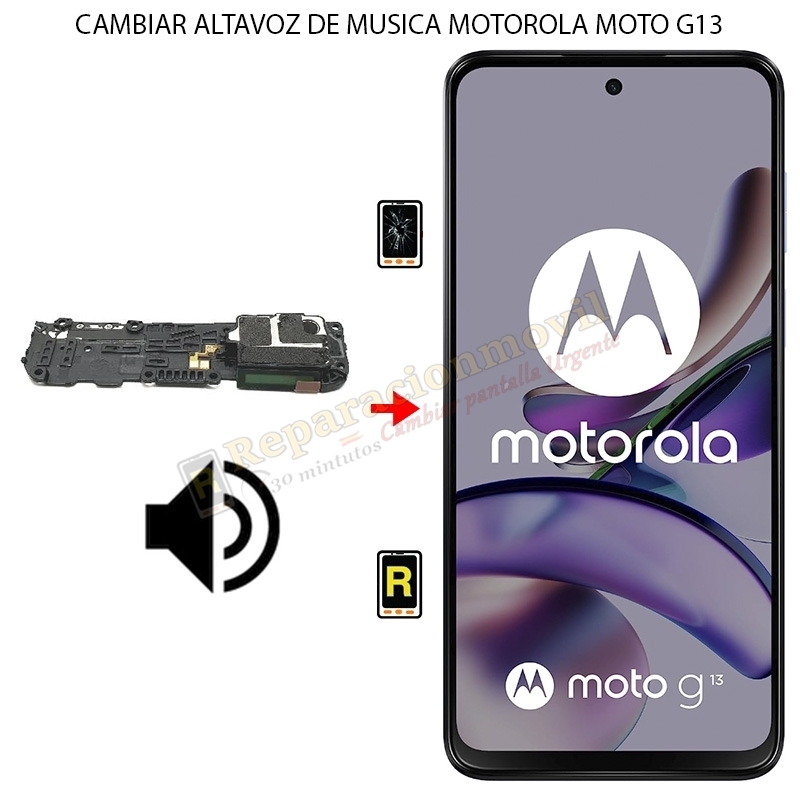 Cambiar Altavoz de Música Motorola Moto G13