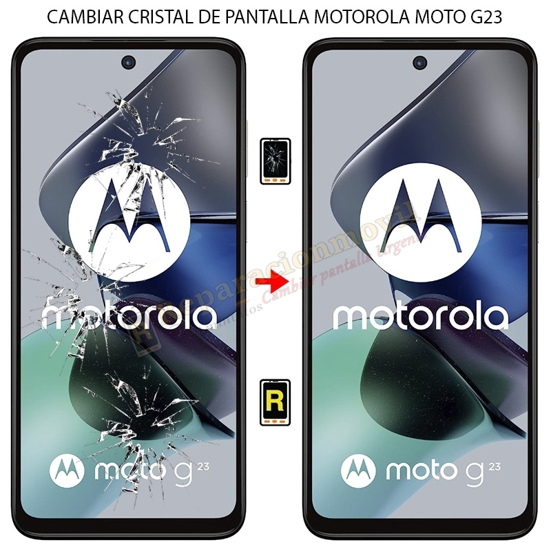 Cambiar Cristal de Pantalla Motorola Moto G23