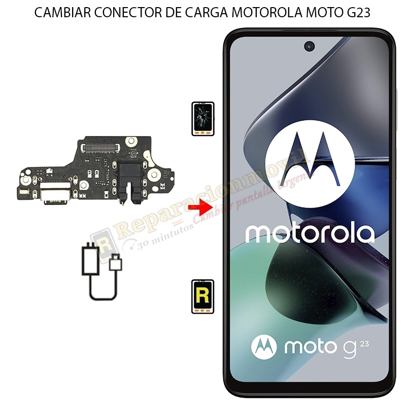 Cambiar Conector de Carga Motorola Moto G23