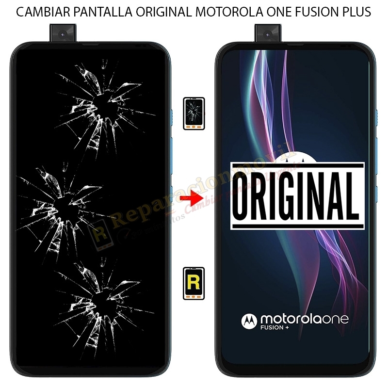 Cambiar Pantalla Original Motorola One Fusion Plus