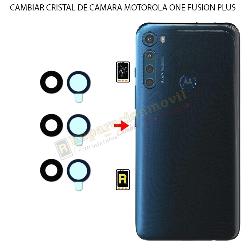 Cambiar Cristal Cámara Trasera Motorola One Fusion Plus