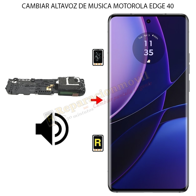 Cambiar Altavoz de Música Motorola Moto Edge 40