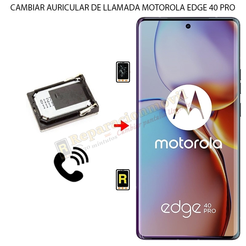 Cambiar Auricular de Llamada Motorola Moto Edge 40 Pro