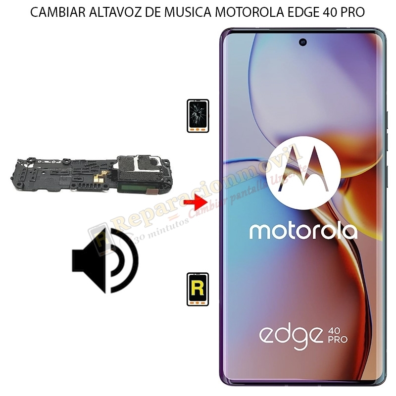 Cambiar Altavoz de Música Motorola Moto Edge 40 Pro
