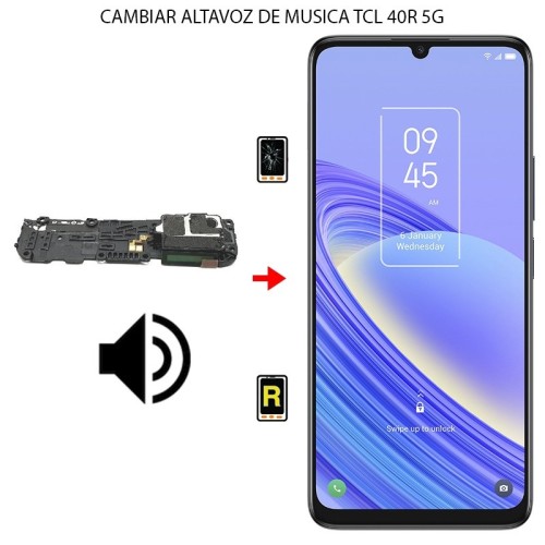 Cambiar Altavoz de Música TCL 40R 5G