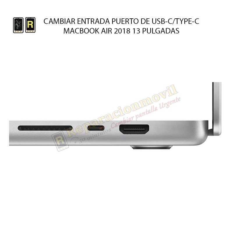 Cambiar Entrada USB C MacBook Air 13 2018