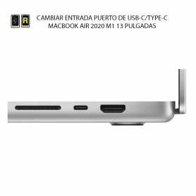 Cambiar Entrada USB C MacBook Air 2020 M1 13 Pulgadas