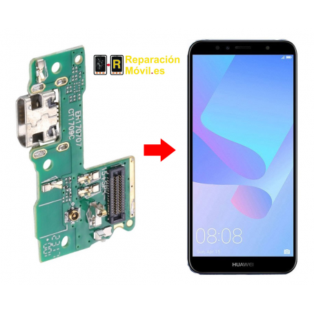 Cambiar Conector de Carga Huawei Y6 Pro 2017