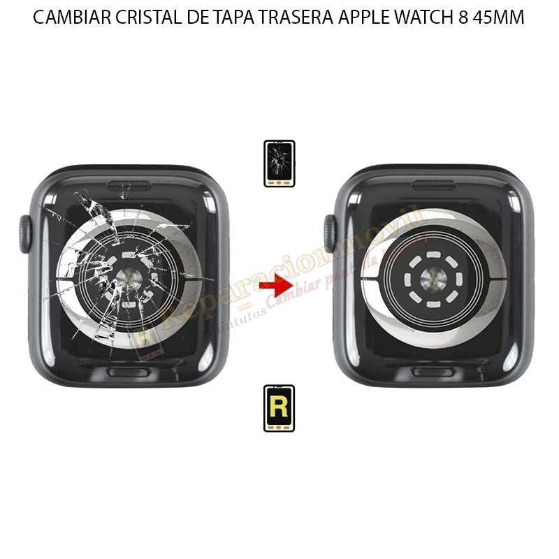 Cambiar Cristal Tapa Trasera Apple Watch 8 (45MM)