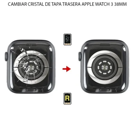 Cambiar Cristal Tapa Trasera Apple Watch 3 (38MM)