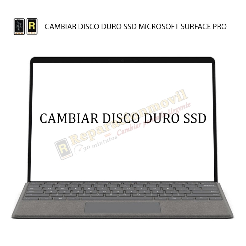 Cambiar Disco Duro SSD Microsoft Surface Pro 7 Plus