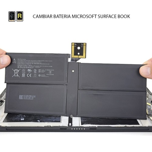 Cambiar Batería Microsoft Surface Book 1 Pantalla