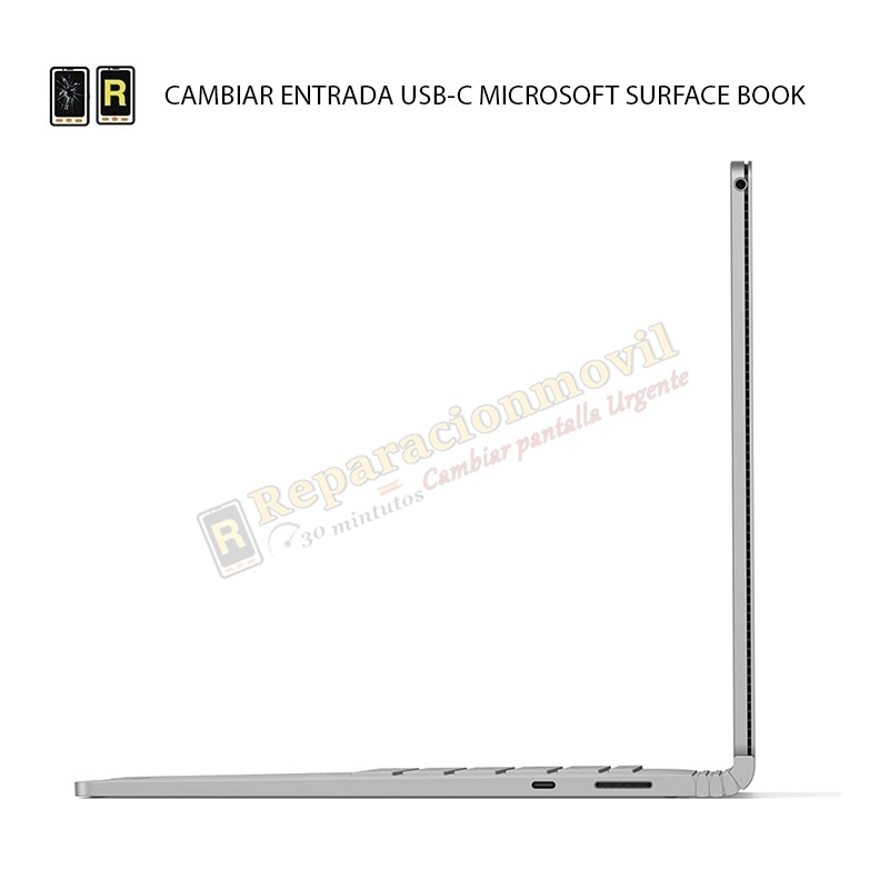 Cambiar Entrada USB C Microsoft Surface Book 1