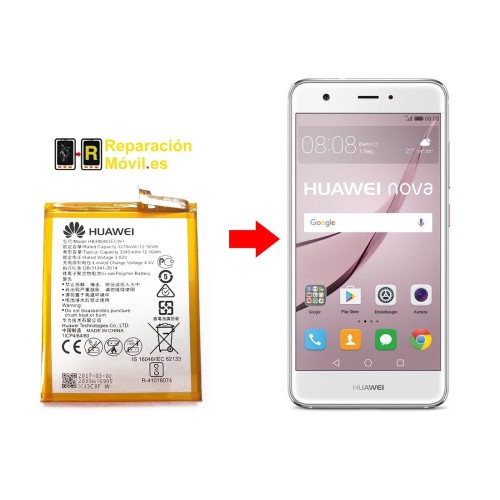 Cambiar Batería Huawei Nova Plus
