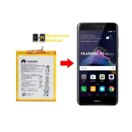 Cambiar batería Huawei P8 Lite 2017 HB366481ECW
