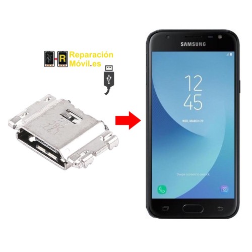 Cambiar conector de carga samsung j3 2017