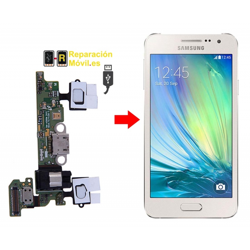 Reparar conector de carga Samsung A3 (A300F)