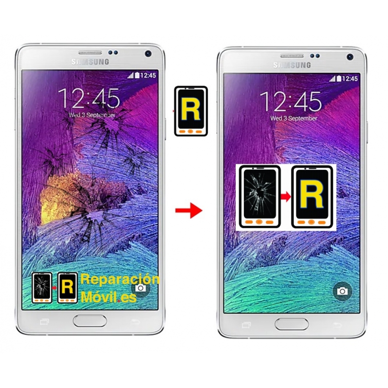 Cambiar Cristal De Pantalla Samsung Note 4