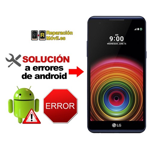 Solución Sistema Error LG X POWER