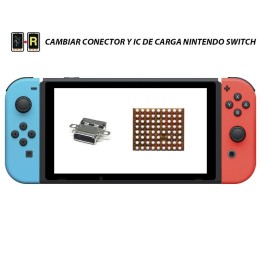 Cambiar Conector y Chip IC Carga Nintendo Switch