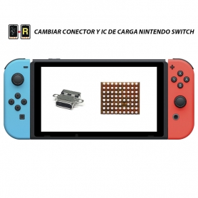 Cambiar Conector y Chip IC Carga Nintendo Switch