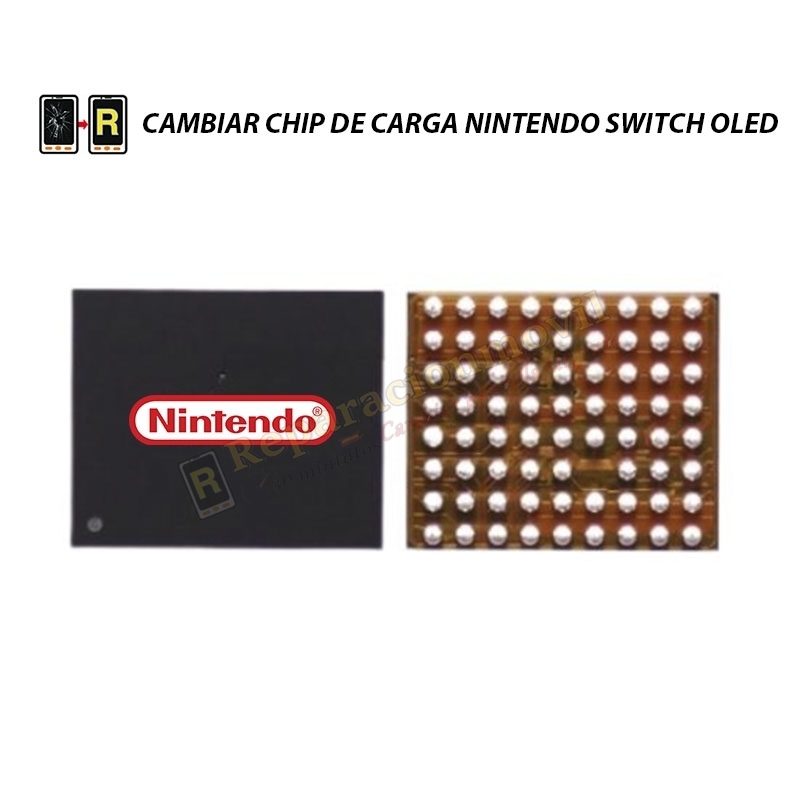 Cambiar Chip de Carga Nintendo Switch Oled