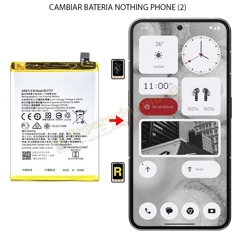 Cambiar Batería Nothing Phone (2)