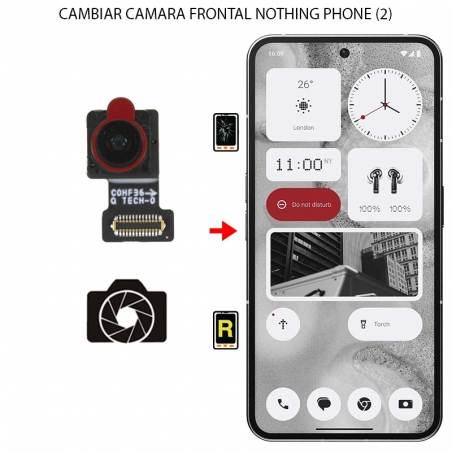 Cambiar Cámara Frontal Nothing Phone (2)