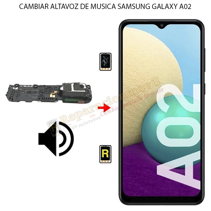 Cambiar Altavoz de Música Samsung Galaxy A02