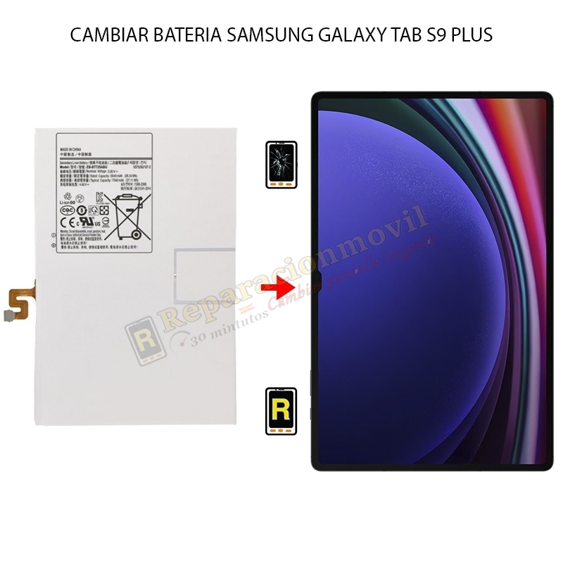 Cambiar Batería Samsung Galaxy Tab S9 Plus