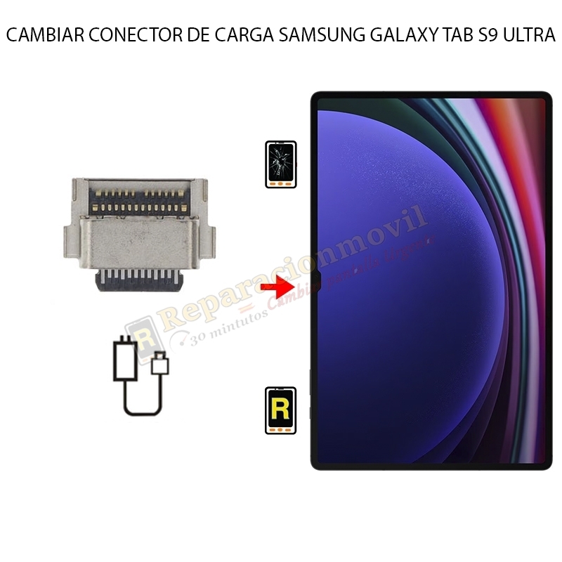 Cambiar Conector De Carga Samsung Galaxy Tab S9 Ultra