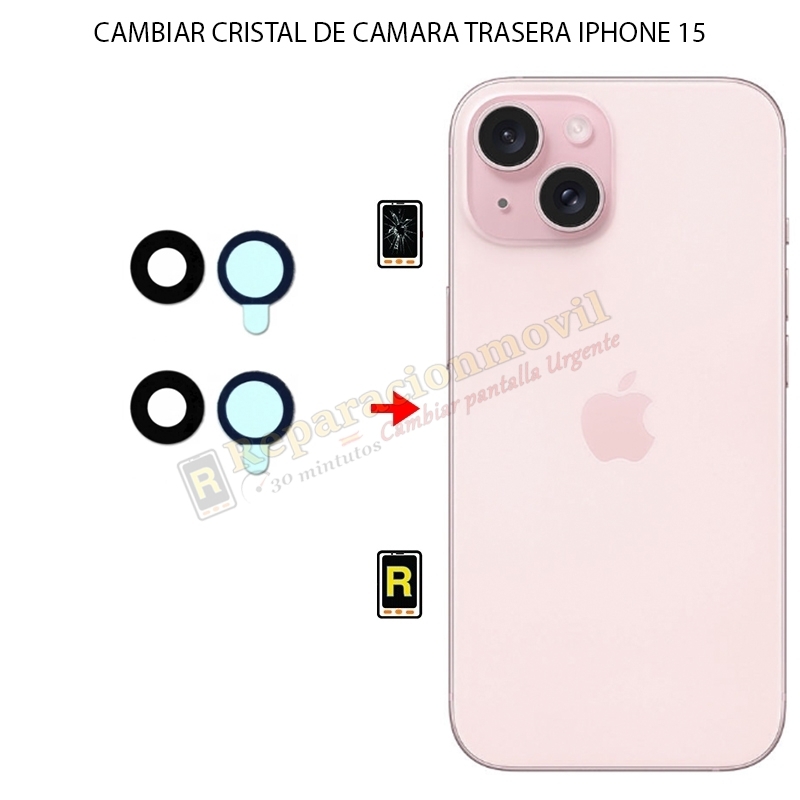 Cambiar Cristal Cámara Trasera iPhone 15