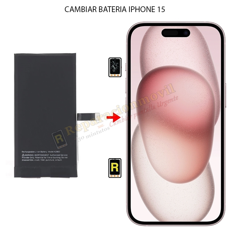 Cambiar Batería iPhone 15