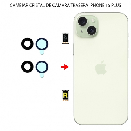 Cambiar Cristal Cámara Trasera iPhone 15 Plus
