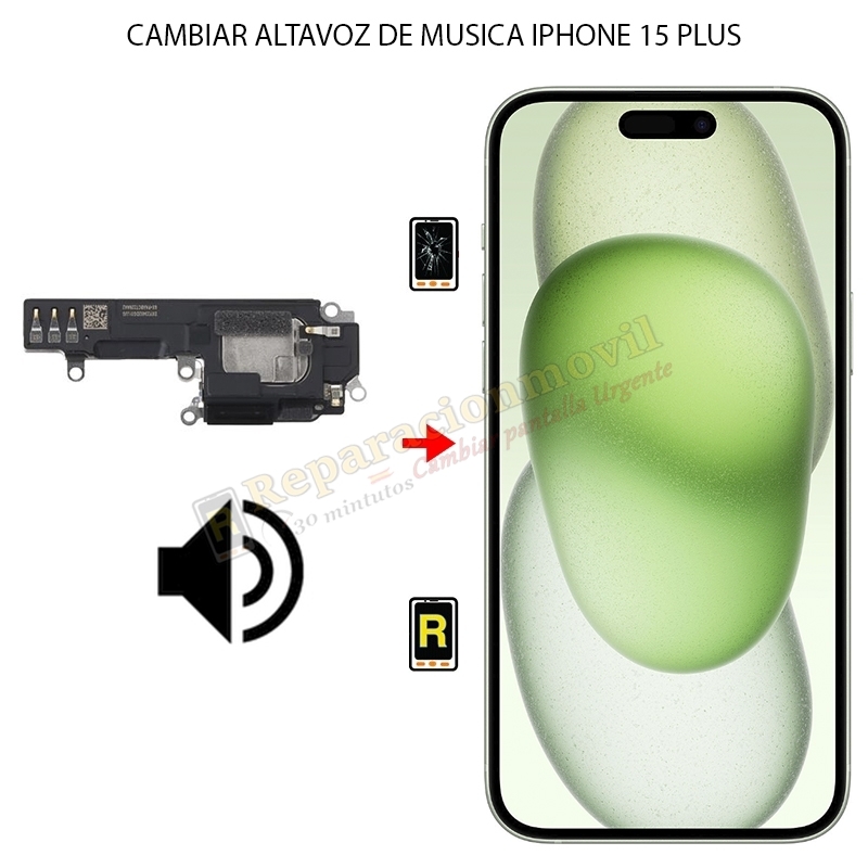 Cambiar Altavoz de Música iPhone 15 Plus