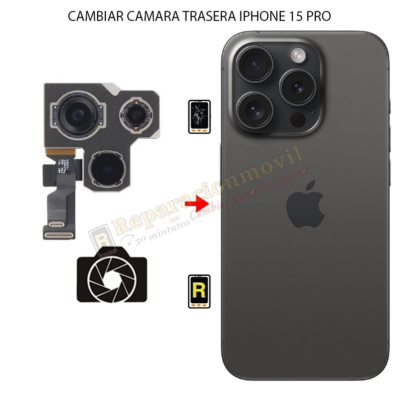 Cambiar Cámara Trasera iPhone 15 Pro