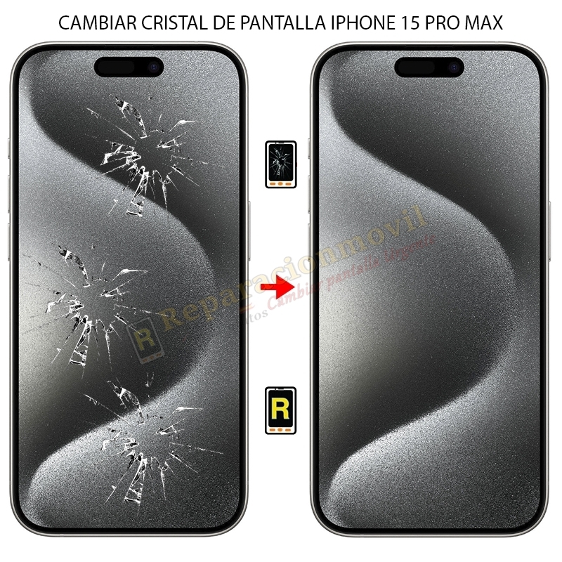Cambiar Cristal de Pantalla iPhone 15 Pro Max