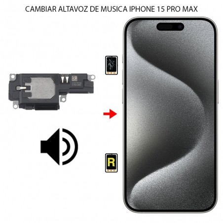 Cambiar Altavoz de Música iPhone 15 Pro Max