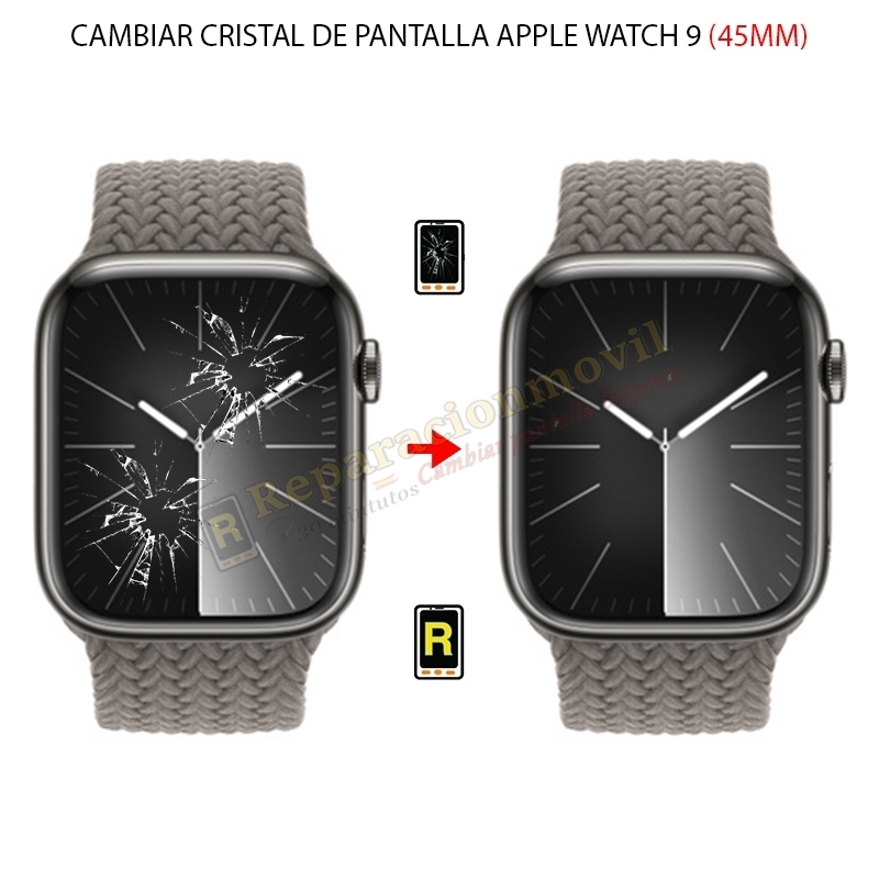 Cambiar Cristal de Pantalla Apple Watch 9 (45MM)