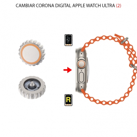 Cambiar Corona Digital Apple Watch Ultra 2